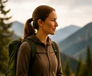 Placeholder photo: someone hiking outdoors.